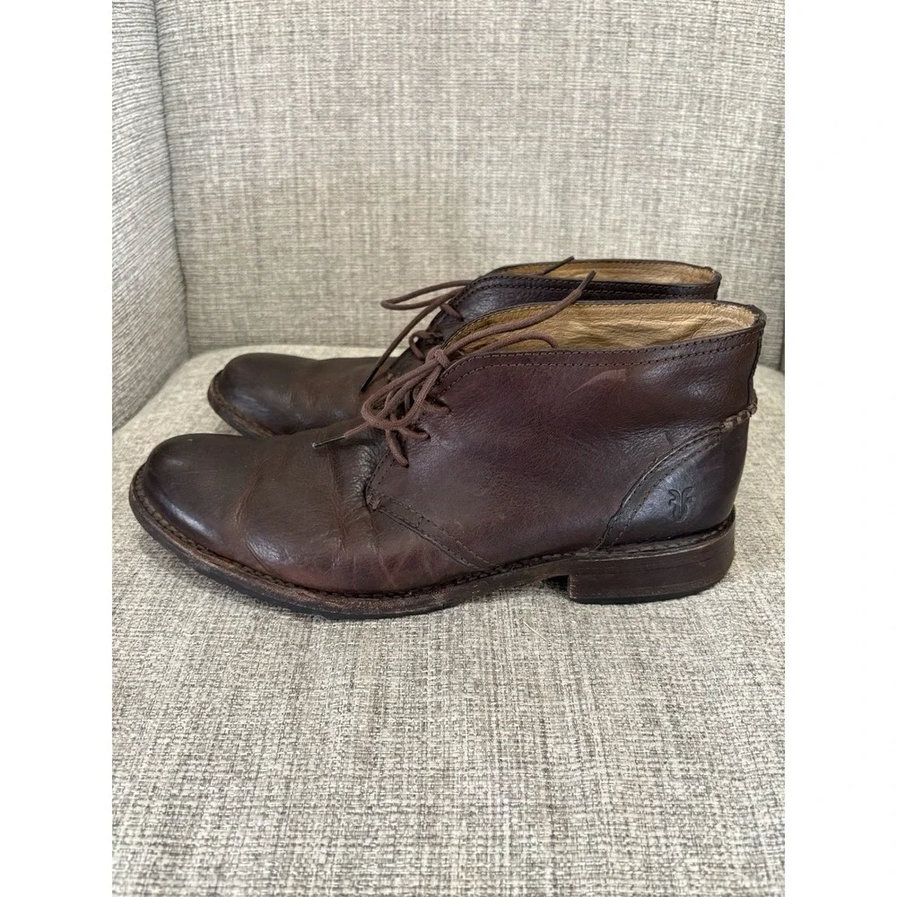 Men's Frye Bowery Chukka Brown Leather Size 11D